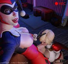 Harley Quinn x PowerGirl - R4mpage3d