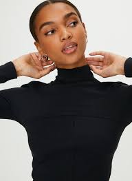 Aritzia Wilfred Free Velvet Moon Crop Long Sleeve Shirt