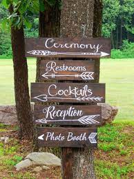 Rustic Wedding Signs With Arrows Boho Wedding Decor Rustic Wedding Signs Bohemian Wedding Decorations Wedding Signs