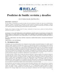 Pdf Predictor De Smith Revision Y Desafios