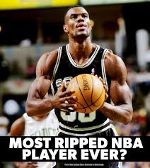 Is David Robinson the most ripped NBA player ever? HBD to The Admiral. He  started playing ball his senior year of High School, went to the Navy and  was so good, the