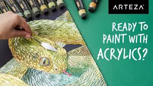 Why are venomous snakes easier to draw than normal snakes? How To Paint A Realistic Snake With Metallic Acrylics Acrylic Painting Tutorial Youtube