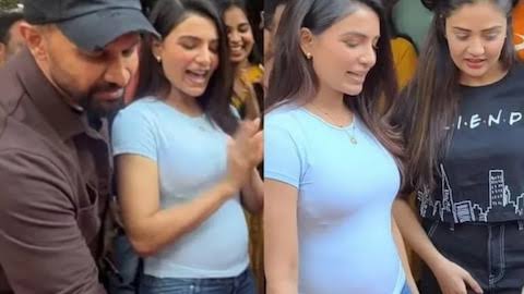 39 Years Old Samantha Ruth Prabhu Expecting First Baby With Raj Nidimoru  Baby Bump Video Goes Viral मां बनने वाली हैं सामंथा रुथ प्रभु? पति राज संग  जश्न की तस्वीरों दिखा बेबी