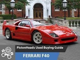 (file photo) ferrari dreams of electric cars, could be nightmare for investors 1 min read. Ferrari F40 Ph Used Buying Guide Pistonheads Uk