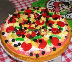 Pizza cake beautiful birthday cakes. Awesome Homemade Pizza Cake Decorating Tips And Ideas