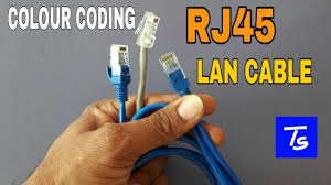 Rj45 Color Coding Connector Cat6 Straight Cable Patch Cord Lan Cable Color Code Making In Hindi