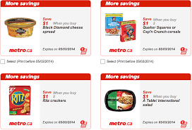 Metro Quebec Canada Printable Grocery Coupons Valid Till May 3rd 2014 Canadian Freebies Coupons Deals Bargains Flyers Contests Canada