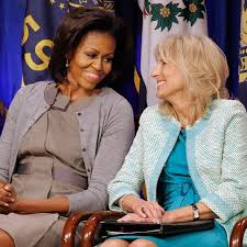 Jill biden was born on june 5, 1951 in hammonton, new jersey, usa as jill tracy jacobs. A Timeline Of Michelle Obama And Jill Biden S Enduring Friendship