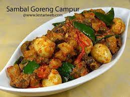 Kumpulan Resep Asli Indonesia Sambal Goreng Campur Recipe Resep Masakan Asia Resep Masakan Malaysia Resep