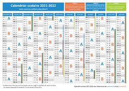 Calendrier 2021 à imprimer gratuit. Semaine A Semaine B Calendrier Scolaire 2020 2021 Et 2021 2022