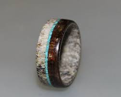 Deer Antler Ring Antler Men S Ring Wrapped Wood By Ringordering Rings For Men Antler Ring Mens Wedding Rings