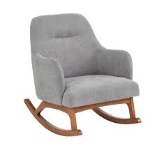 mick rocking chair gray lifestorey in 2021 rocking chair upholstered rocking chairs chair