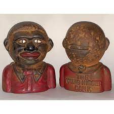 Maybe you would like to learn more about one of these? Sold Price Vintage Black Americana Cast Iron Coin Bank Invalid Date Edt