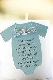 Baby Onesie Tag Burn This Light On The Night Once The Stork Has Made His Flight With A Flicker Of Baby Boy Shower Favors Baby Shower Favors Baby Boy Shower