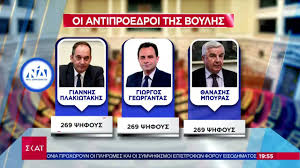 Βουλή: Εξελέγη το προεδρείο - Χωρίς αντιπροέδρους «Σπαρτιάτες», «Νίκη» και  «Πλεύση Ελευθερίας» - YouTube