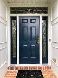 Entry doors entrance garage doors door panels doorway cherry exterior traditional contemporary. Navy Blue Entry Door Enhances York Home Pella Windows Doors Of Harrisburg