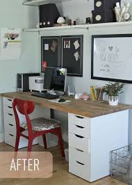 The Lovely Cupboard Our Ikea Office Makeover Numerar Countertop 6 1 Home Office Design Ikea Office Home Office Space
