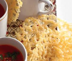 Great To Eat With Soups Frico Lacy Cheese Crackers Epicurious Recipes Food Appetizers