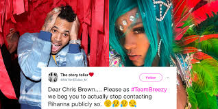A detective's report on the alleged rihanna assault reveal disturbing details about what happened between the singer and her boyfriend chris brown in the early hours. Chris Brown Commented On Rihanna S Instagram Rihanna Crop Over Festival 2017 Instagram