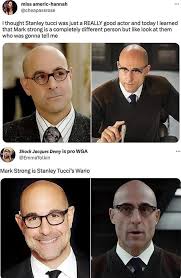 Stanley Tucci & Mark Strong…These two do look alike 🔥🔥