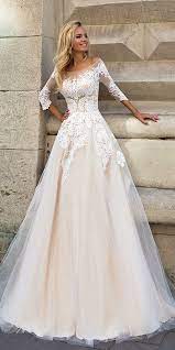 Lace Three Quarter Sleeve Wedding Dress Wedding Dresses 2017 Wedding Dresses Bridal Gowns