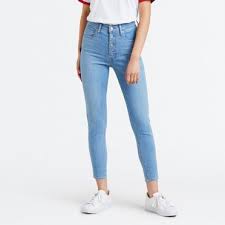 levis extra ankle exposed buttons jeans high jeans