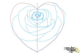 See more ideas about flower drawing, drawings, roses drawing. How To Draw A Heart Rose Drawingnow