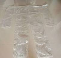 Disposable PE Sauna Pants (Pack Of 10) - Clear Plastic Body Wraps For Infrared Therapy, Sweating & Weight Loss