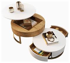 You'll start seeing the shape of the coffee table come together now! Round Wood Coffee Table With Lift Top And Rotatable Drawer Contemporary Coffee Tables By Popicorns E Commerce Co Houzz