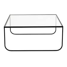 Table Basse Carree En Metal Et Verre Trempe L 90 Cm Maisons Du Monde Table Basse Carree En Verre Table Basse Carree Table Basse