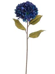 Louiesya artificial flowers silk hydrangea flowers with 5 big heads fake flower bunch bouquet for home wedding party decor diy (dark blue) 4.4 out of 5 stars 272 $11.99 $ 11. Navy Blue Silk Hydrangea Fall Wedding Flowers Afloral Com Navy Wedding Flowers Wedding Flowers Navy Blue Blue Wedding Flowers
