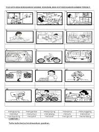 1 modul penulisan bahasa melayu sjk ppmp negeri johor latihan : Latihan Kata Kerja Bergambar Docx