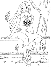 Print spiderman coloring pages for free and color our spiderman coloring! Spider Girl Coloring Pages Coloring Home