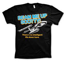 Subscribe to receive updates & special offers! Star Trek Beam Me Up Scotty Captain Kirk Official Tee T Shirt Mens Unisex Buy From 27 On Joom E Commerce Platform