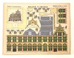 Imagerie D Epinal No 1276 Maison Flamande Petites Constructions Toy Paper Model Ebay Paper Doll House Paper Architecture Paper Castle