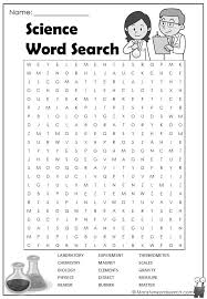 science word search monster word search