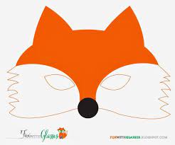 Fox With Glasses Foxy Happy Halloween Felt Fox Mask Fox Mask Diy Felt Fox Fox Mask