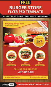 Free Burger Store Flyer Psd Template Designyep Store Flyers Menu Flyer Restaurant Flyer