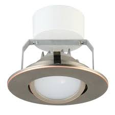 This classy white recessed lighting eyeball trim allows you to adjust the direction of the light. Lithonia Lighting Gimbal Module Led Recessed Retrofit Downlight Walmart Com Walmart Com