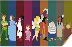 Disney Peter Pan Poster By Disneylove417 On Etsy 10 00 Peter Pan Disney Personajes De Peter Pan Siluetas Disney