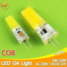 nova acdc g4 cob lampada led 12 v 6 w ac220v 6 w 10 w led g4 lampada de cristal levou luz lampada lampada lampara bombi led light bulb led bulb led fluorescent