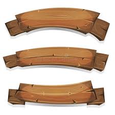 Comic Wood Banners And Ribbons Illustration Of A Set Of Cartoon Spring Or Summe Aff Set Illustration Spring Cartoon Wood Banner Banner Wooden Award