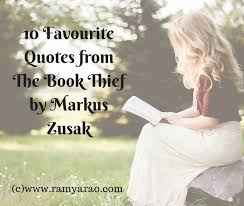 10 Favourite Quotes From The Book Thief By Markus Zusak Words Me