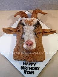 Goat Cake Cake By Dinkylicious Cakes Buttercream Birthday Cake Goats Animal Cakes