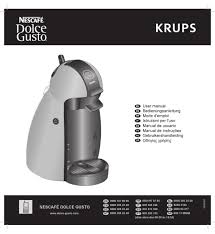 Check spelling or type a new query. Nescafe Dolce Gusto Krups User Manual Pdf Download Manualslib
