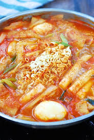 Soupy Tteokbokki Spicy Braised Rice Cake Recipe Tteokbokki Recipe Recipes Rice Cake Recipes