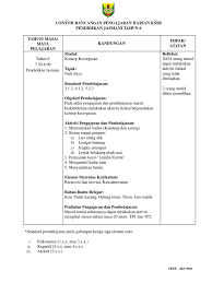 Hai…ada tak rph pendidikan kesihatan thn 5… Rph Pj Tahun 6 Docx