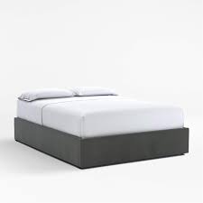 Please refer to the estimated delivery time frame available in the product listing for expected delivery time to your address. Queen Upholstered Gas Lift Storage Bed Base Fog Crate And Barrel