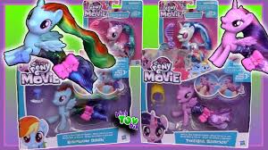 If you just keep your head high, do your best, and believe in yourself, anything can happen. My Little Pony Movie Princess Twilight Sparkle Rainbow Dash Land And Sea Ponies Review Youtube