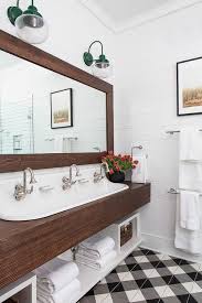 brown floating sink vanity